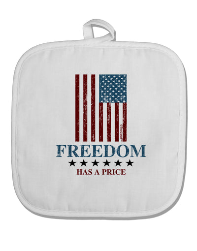 Freedom Flag Color White Fabric Pot Holder Hot Pad-Pot Holder-TooLoud-White-Davson Sales