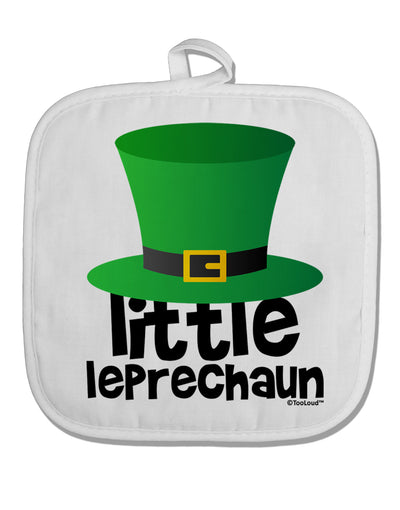 Little Leprechaun - St. Patrick's Day White Fabric Pot Holder Hot Pad by TooLoud-Pot Holder-TooLoud-White-Davson Sales