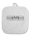 Happy FaceText Bubble White Fabric Pot Holder Hot Pad-Pot Holder-TooLoud-White-Davson Sales