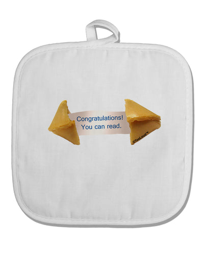 Sarcastic Fortune Cookie White Fabric Pot Holder Hot Pad-Pot Holder-TooLoud-White-Davson Sales