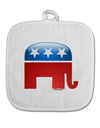 Republican Bubble Symbol White Fabric Pot Holder Hot Pad-Pot Holder-TooLoud-White-Davson Sales
