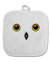 Cute Snowy Owl Face White Fabric Pot Holder Hot Pad-Pot Holder-TooLoud-White-Davson Sales