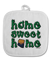 Home Sweet Home - Arizona - Cactus and State Flag White Fabric Pot Holder Hot Pad by TooLoud-Pot Holder-TooLoud-White-Davson Sales