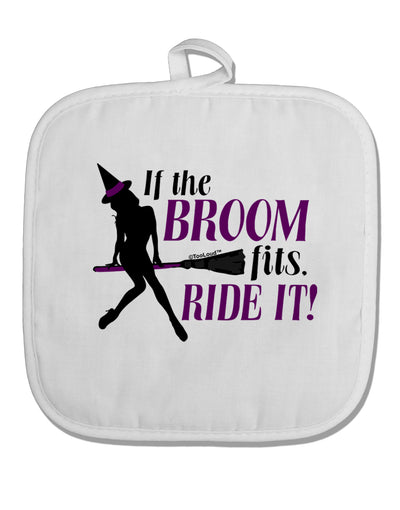 Ride It Purple White Fabric Pot Holder Hot Pad-Pot Holder-TooLoud-White-Davson Sales