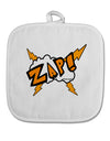 Onomatopoeia ZAP White Fabric Pot Holder Hot Pad-Pot Holder-TooLoud-White-Davson Sales