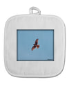 Soaring Peregrine White Fabric Pot Holder Hot Pad-Pot Holder-TooLoud-White-Davson Sales