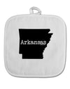 Arkansas - United States Shape White Fabric Pot Holder Hot Pad-Pot Holder-TooLoud-White-Davson Sales