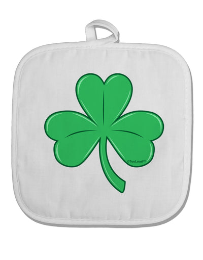 Shamrock Vector Design White Fabric Pot Holder Hot Pad by TooLoud-Pot Holder-TooLoud-White-Davson Sales