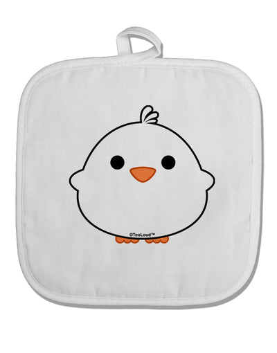 Cute Little Chick - White White Fabric Pot Holder Hot Pad by TooLoud-Pot Holder-TooLoud-White-Davson Sales