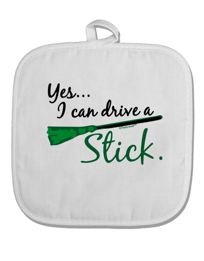 Drive Stick Green White Fabric Pot Holder Hot Pad-Pot Holder-TooLoud-White-Davson Sales