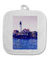 Watercolor Lighthouse 2 White Fabric Pot Holder Hot Pad-Pot Holder-TooLoud-White-Davson Sales