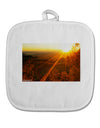 Colorado Sunset White Fabric Pot Holder Hot Pad by TooLoud-Pot Holder-TooLoud-White-Davson Sales