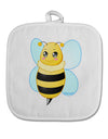 Cute Bee White Fabric Pot Holder Hot Pad-Pot Holder-TooLoud-White-Davson Sales