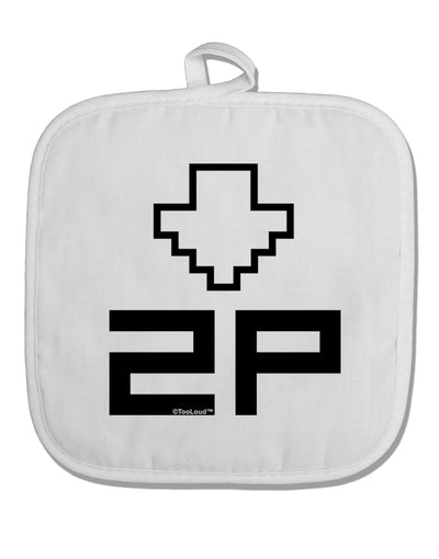 Player Two Selection Icon White Fabric Pot Holder Hot Pad-Pot Holder-TooLoud-White-Davson Sales
