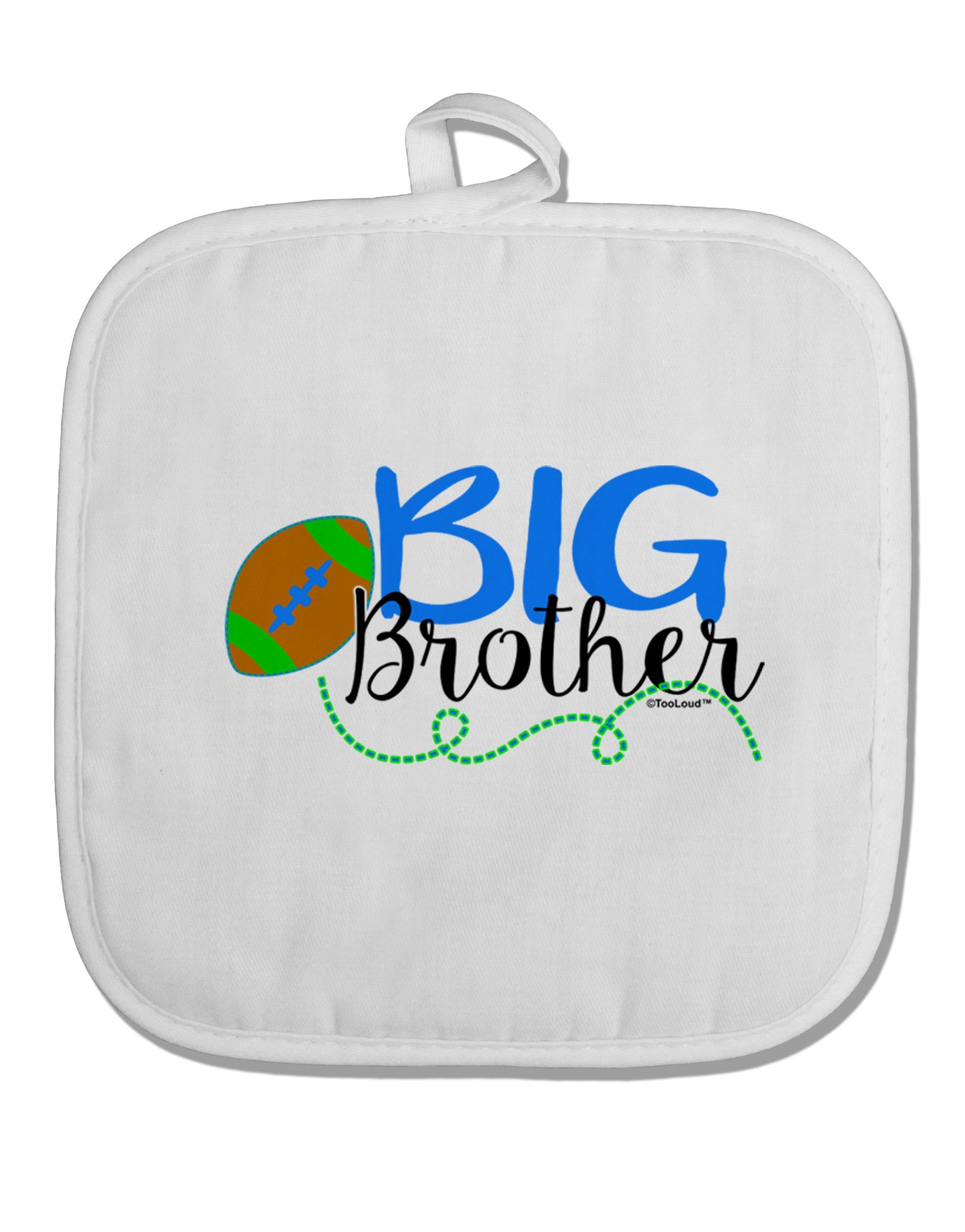 Big Brother White Fabric Pot Holder Hot Pad-Pot Holder-TooLoud-White-Davson Sales