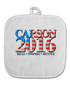 Carson Flag Slogan White Fabric Pot Holder Hot Pad-Pot Holder-TooLoud-White-Davson Sales