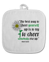 Cheer Yourself Up Mark Twain White Fabric Pot Holder Hot Pad-Pot Holder-TooLoud-White-Davson Sales