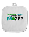 Where's The Booze White Fabric Pot Holder Hot Pad-Pot Holder-TooLoud-White-Davson Sales