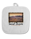 Colorado Sand Dunes Text White Fabric Pot Holder Hot Pad-Pot Holder-TooLoud-White-Davson Sales