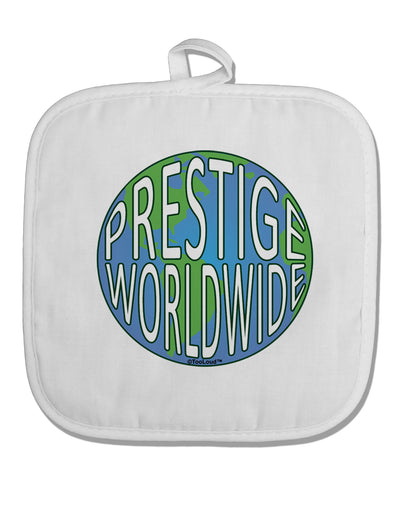 Prestige Worldwide Logo White Fabric Pot Holder Hot Pad by TooLoud-Pot Holder-TooLoud-White-Davson Sales