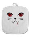 Vamp Kitty White Fabric Pot Holder Hot Pad-Pot Holder-TooLoud-White-Davson Sales