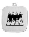 Eight Maids A Milking White Fabric Pot Holder Hot Pad-Pot Holder-TooLoud-White-Davson Sales