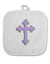 Easter Color Cross White Fabric Pot Holder Hot Pad-Pot Holder-TooLoud-White-Davson Sales