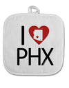 I Heart Phoenix White Fabric Pot Holder Hot Pad-Pot Holder-TooLoud-White-Davson Sales