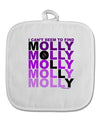 Find Molly Purple White Fabric Pot Holder Hot Pad-Pot Holder-TooLoud-White-Davson Sales