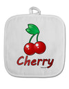 Cherry Text White Fabric Pot Holder Hot Pad-Pot Holder-TooLoud-White-Davson Sales