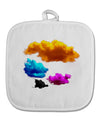 CMYK Clouds White Fabric Pot Holder Hot Pad-Pot Holder-TooLoud-White-Davson Sales