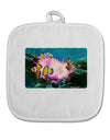 Clownfish Watercolor White Fabric Pot Holder Hot Pad-Pot Holder-TooLoud-White-Davson Sales