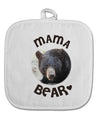 Black Bear - Mama Bear White Fabric Pot Holder Hot Pad-Pot Holder-TooLoud-White-Davson Sales