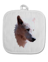 Magnificent White Wolf Head White Fabric Pot Holder Hot Pad-Pot Holder-TooLoud-White-Davson Sales