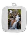 Colorado Waterfall Scene White Fabric Pot Holder Hot Pad-Pot Holder-TooLoud-White-Davson Sales