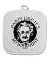 Pi Day - Birthday Design White Fabric Pot Holder Hot Pad by TooLoud-Pot Holder-TooLoud-White-Davson Sales