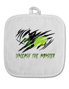 Unleash The Monster White Fabric Pot Holder Hot Pad-Pot Holder-TooLoud-White-Davson Sales