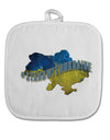 TooLoud #stand with Ukraine Country White Fabric Pot Holder Hot Pad