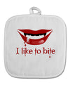 Like to Bite White Fabric Pot Holder Hot Pad-Pot Holder-TooLoud-White-Davson Sales