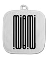 Miami Mirage White Fabric Pot Holder Hot Pad-Pot Holder-TooLoud-White-Davson Sales