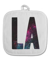 LA Outer Space Desgin White Fabric Pot Holder Hot Pad-Pot Holder-TooLoud-White-Davson Sales