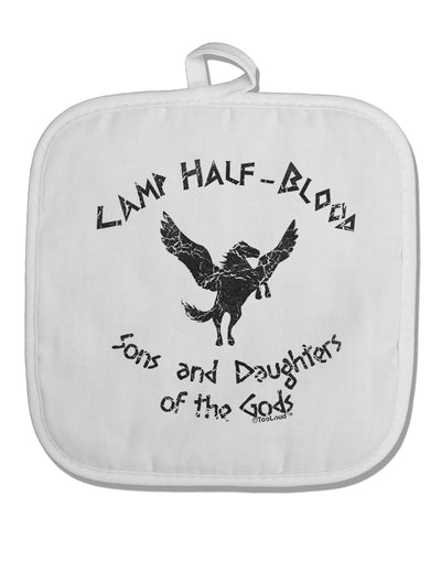 Camp Half-Blood Sons and Daughters White Fabric Pot Holder Hot Pad-Pot Holder-TooLoud-White-Davson Sales