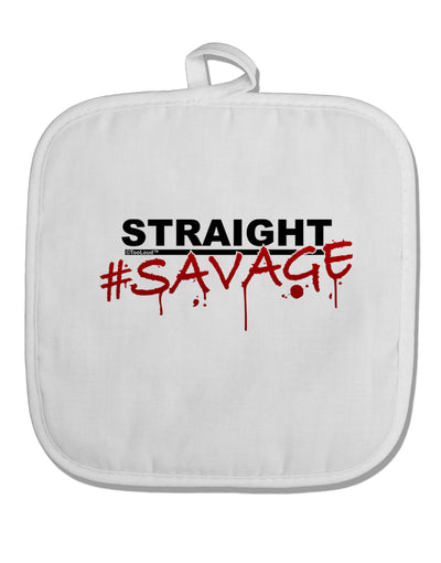 Straight Savage White Fabric Pot Holder Hot Pad-Pot Holder-TooLoud-White-Davson Sales