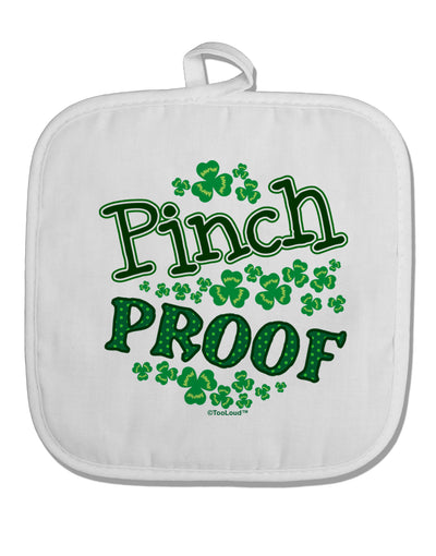 Pinch Proof St Patricks Day White Fabric Pot Holder Hot Pad-Pot Holder-TooLoud-White-Davson Sales