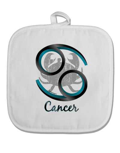 Cancer Symbol White Fabric Pot Holder Hot Pad-Pot Holder-TooLoud-White-Davson Sales