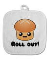 Roll Out Cute Roll White Fabric Pot Holder Hot Pad-Pot Holder-TooLoud-White-Davson Sales