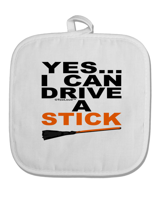 Drive Stick Orange White Fabric Pot Holder Hot Pad-Pot Holder-TooLoud-White-Davson Sales
