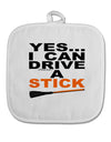 Drive Stick Orange White Fabric Pot Holder Hot Pad-Pot Holder-TooLoud-White-Davson Sales