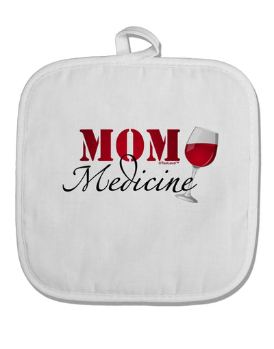 Mom Medicine White Fabric Pot Holder Hot Pad-Pot Holder-TooLoud-White-Davson Sales