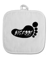 Bigfoot White Fabric Pot Holder Hot Pad by TooLoud-Pot Holder-TooLoud-White-Davson Sales